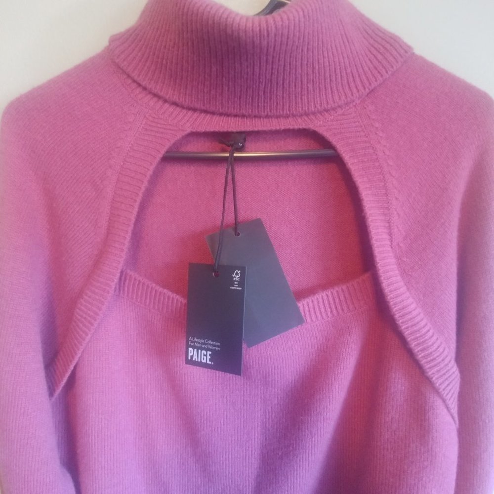 NWOT Paige Cherise Sweater Raspberry Mousse WoolSz Large